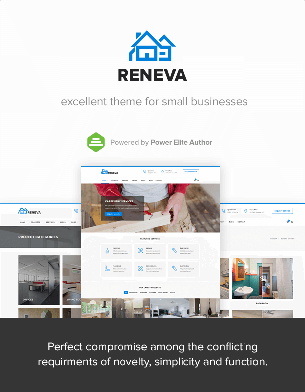 Reneva - WordPress Theme For Small Business + Online Booking - 1